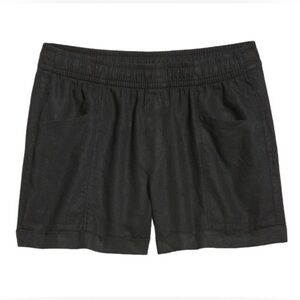Old Navy Black High Rise Linen Shorts - Size Small